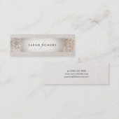 エレガントベイストライプのジ、シルバーフェイク・セイン・モノグラム スキニー名刺 (正面/裏面)