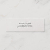 エレガントベイストライプのジ、シルバーフェイク・セイン・モノグラム スキニー名刺 (裏面)