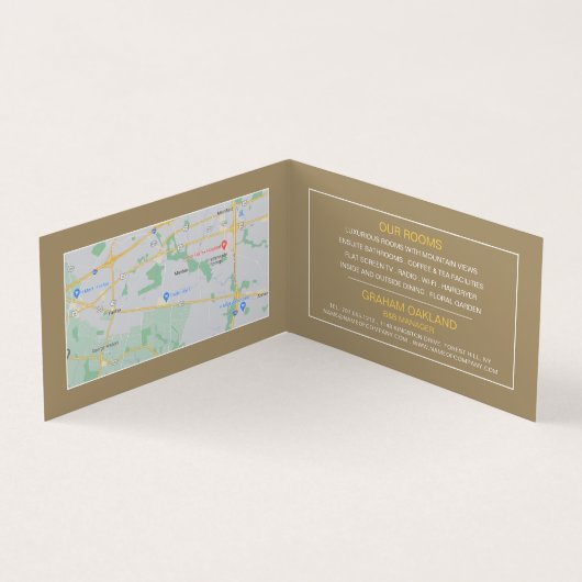 エレガントベッド&ブレックファーストアコモデーション詳細 名刺 (内部)