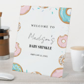 エレガントベビープリンクレ赤ちゃんシャワー歓迎サイン 台座サイン (インサイチュ)