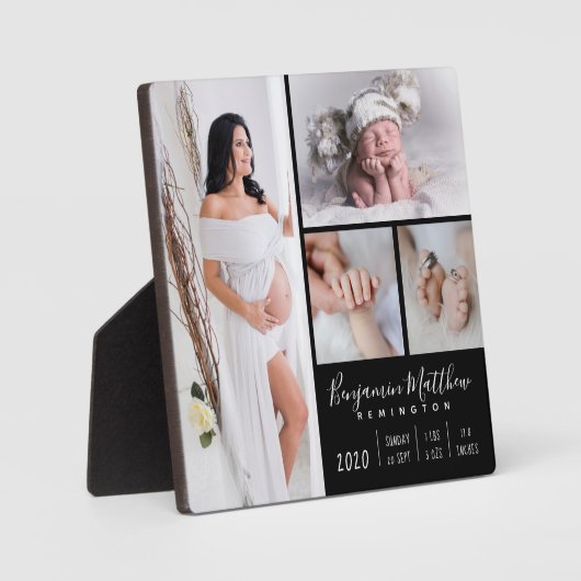 エレガントベビー写真ファミリー記念 フォトプラーク (正面)