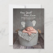 エレガントベビー写真新年の誕生発表 (正面)