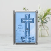 エレガントベビー《キリスト教》洗礼式や命名式招待状 招待状 (スタンド正面)