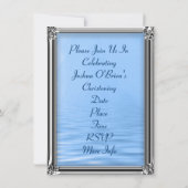 エレガントベビー《キリスト教》洗礼式や命名式招待状 招待状 (裏面)