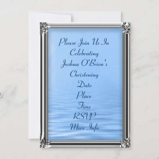 エレガントベビー《キリスト教》洗礼式や命名式招待状 招待状 (裏面)