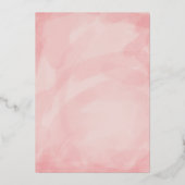 エレガントベリーハッピーホリデーズクリスマスカード 箔招待状 (裏面)