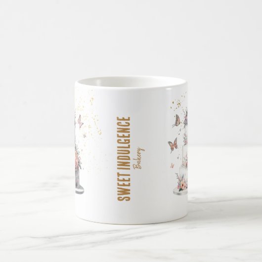 エレガントベーカリーケーキのプロモーション コーヒーマグカップ (中央)