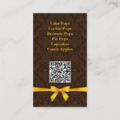エレガントベーカリーケーキポップスイーツ 名刺 (裏面)