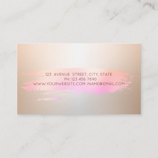 エレガントベーカリーミキサーツール配管バッグ花 名刺 (裏面)