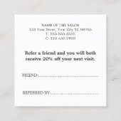 エレガントベージュゴールデンハートアイコン線 紹介カード (裏面)