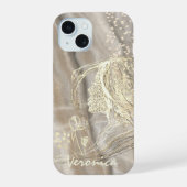 エレガントベージュ iPhone 15ケース (裏面)