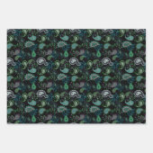 エレガントペイズリーの組み合わせ |任意の大事な行事 ラッピングペーパーシート (正面3)