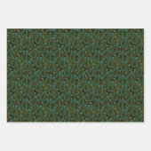 エレガントペイズリーの組み合わせ |任意の大事な行事 ラッピングペーパーシート (正面2)