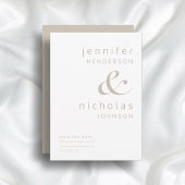 エレガントペタイポグラフィ結婚ズ セーブザデート