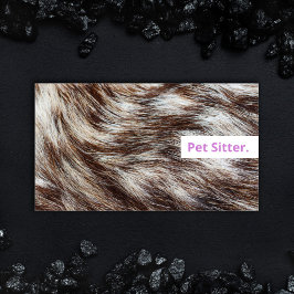 エレガントペットシッター名刺 犬と猫 名刺