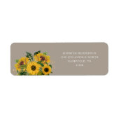 エレガントペフローラ結婚差出人住所 ラベル (正面)