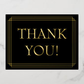 エレガントホイ縁どルはがき 箔招待状ポストカード (正面)