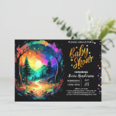 エレガントホタルお洒落赤ちゃんシャワー 招待状 (スタンド正面)