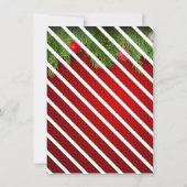 エレガントホリデーディライトレッドクリスラムパーティー 招待状 (裏面)