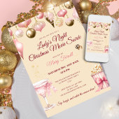 エレガントホリデーラディーズナイトパーティの招待状 招待状