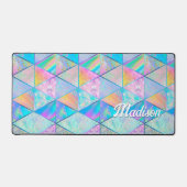 エレガントホログガーリーカラフル デスクマット (正面)