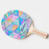 エレガントホログガーリーカラフル 卓球ラケット (横)