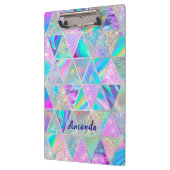 エレガントホログラフィフェイクックトレンディー クリップボード (左)