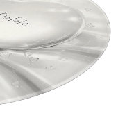 エレガントホワイトクリームハート裁断板 カッティングボード (角)