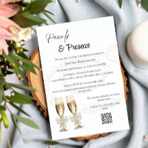 エレガントホワイトパール&プロセッコブライダルシャワー