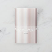 エレガントホワイトレースフローラサンキューカード サンキューカード (内部)