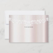 エレガントホワイトレースフローラサンキューカード サンキューカード (裏面)