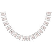 エレガントホワイトレースフローラバンティング国旗 バンティングフラッグ (全)