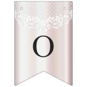 エレガントホワイトレースフローラバンティング国旗 バンティングフラッグ (第2の旗)