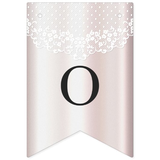 エレガントホワイトレースフローラバンティング国旗 バンティングフラッグ (第2の旗)