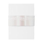 エレガントホワイトレースフローラ 招待状ベリーバンド (裏面例)