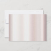 エレガントホワイトレースフローラRSVPカード 出欠カード (裏面)