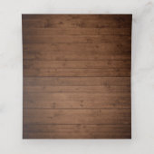 エレガントホワイトローズ素朴レース結婚ウッド プレイスカード (内部開封)