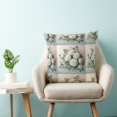 エレガントホワイトロ結婚ーズ装飾用クッション クッション (椅子)