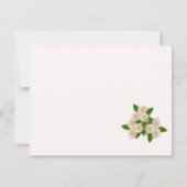 エレガントホワイトロ結婚ーズ 招待状 (裏面)