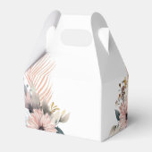 エレガントホワイト&パステルボホ結婚の箱 フェイバーボックス (裏面サイド)