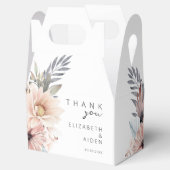 エレガントホワイト&パステルボホ結婚の箱 フェイバーボックス (オープン)