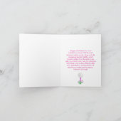 エレガントボス女子ゴルフパーティーカート誕生日 カード (内部)