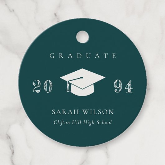 エレガントボトルグリミニマルンシンプル卒業 フェイバータグ (正面)