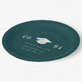 エレガントボトルグリミニマルンシンプル卒業 ペーパープレート (アングル)