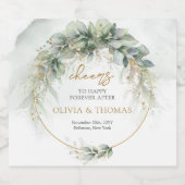 エレガントボホeucalypus緑金ゴールド枠 ビールラベル (シングルラベル)