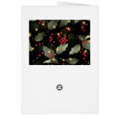 エレガントポインセチア&ユーカリプスクリスマスカード (裏面)