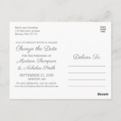 エレガントポートレート写真日付はがきの変更 ポストカード (裏面)