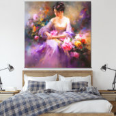 エレガントポートレート キャンバスプリント (インサイチュ (寝室))