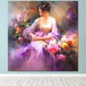 エレガントポートレート キャンバスプリント (インサイチュ (ウッドフロア))