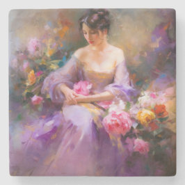 エレガントポートレート ストーンコースター